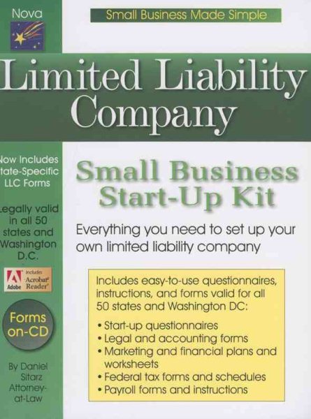 Limited Liability Company: Small Business Start-up Kit cover
