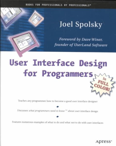 User Interface Design for Programmers cover