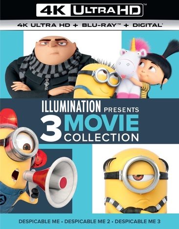 Illumination Presents: 3-Movie Collection (Despicable Me / Despicable Me 2 / Despicable Me 3) [Blu-ray] cover