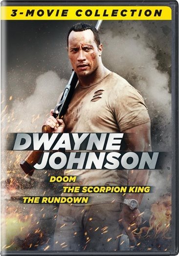 Dwayne Johnson 3-Movie Collection (Doom / The Scorpion King / The Rundown) [DVD] cover