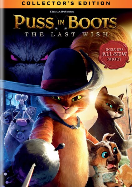 Puss in Boots: The Last Wish (DVD) cover