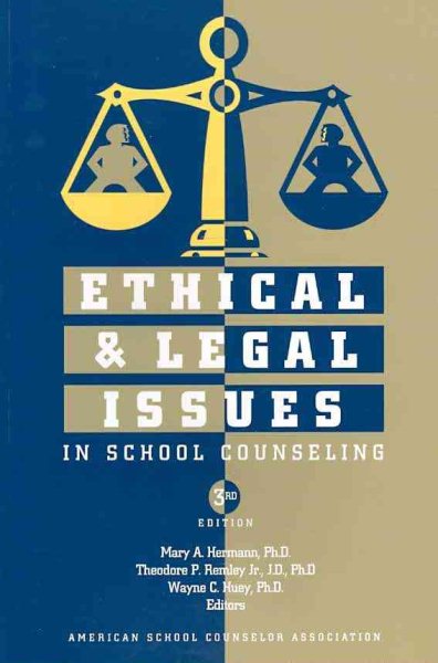 Ethical & Legal Issues in School Counseling cover