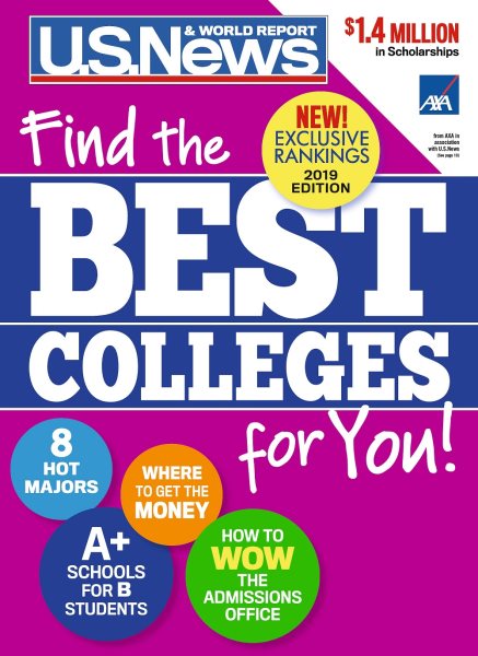 Best Colleges 2019: Find the Best Colleges for You! cover