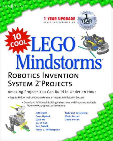 10 Cool Lego Mindstorm Robotics Invention System 2 Projects: Amazing Projects You Can Build in Under an Hour cover