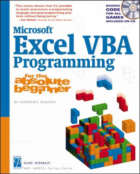 Microsoft Excel VBA Programming for the Absolute Beginner (For the Absolute Beginner (Series).) cover