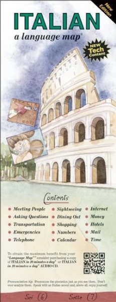 ITALIAN a language map: Quick reference phrase guide for beginning and advanced use. Words and phrases in English, Italian, and phonetics for easy ... Publisher: Bilingual Books, Inc. cover
