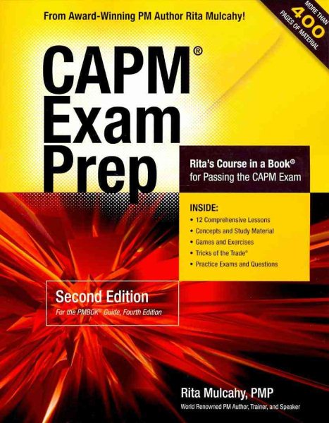 CAPM Exam Prep: Rita Mulcahy's Course in a Book for Passing the CAPM Exam cover