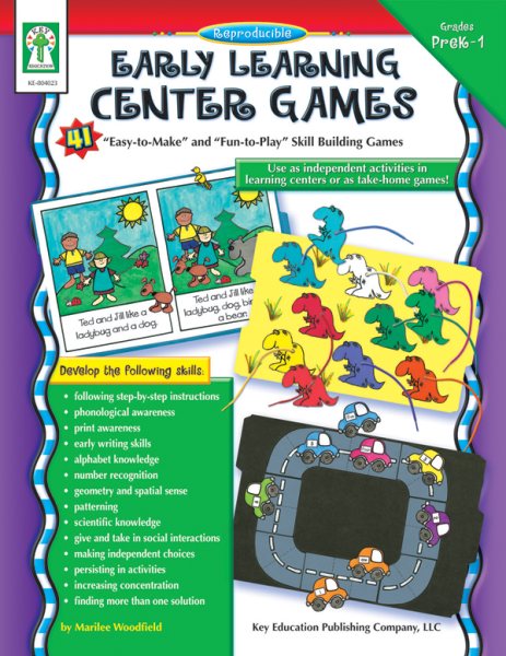 Early Learning Center Games, Grades PK - 1 cover