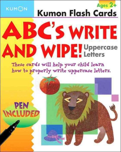 Abc's Uppercase Write & Wipe (Kumon Flash Cards) cover