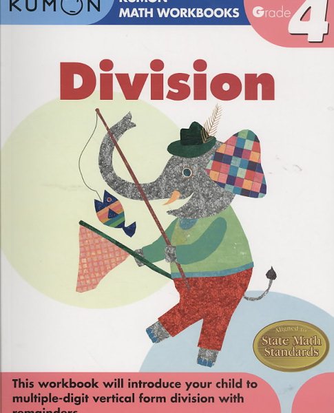 Grade 4 Division (Kumon Math Workbooks) cover