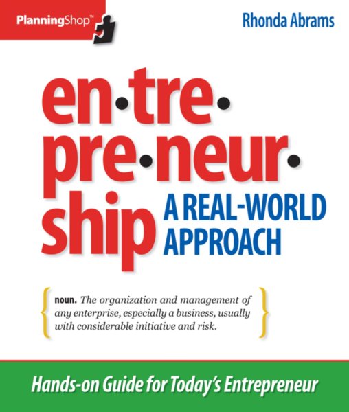 Entrepreneurship: A Real-World Approach cover