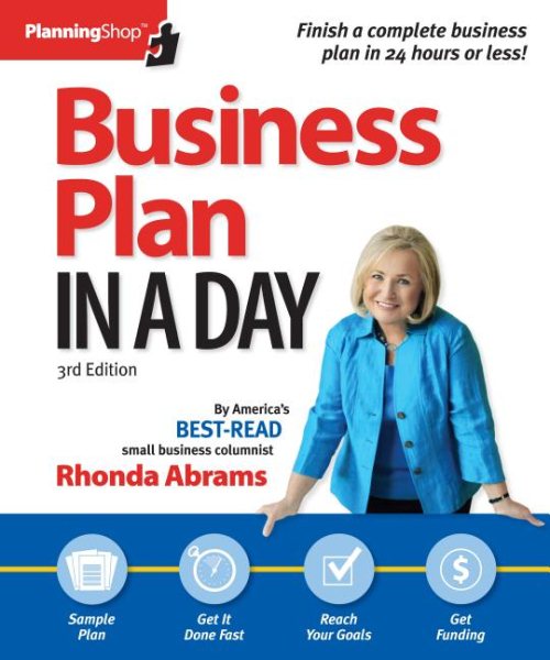 Business Plan In A Day (Planning Shop) cover