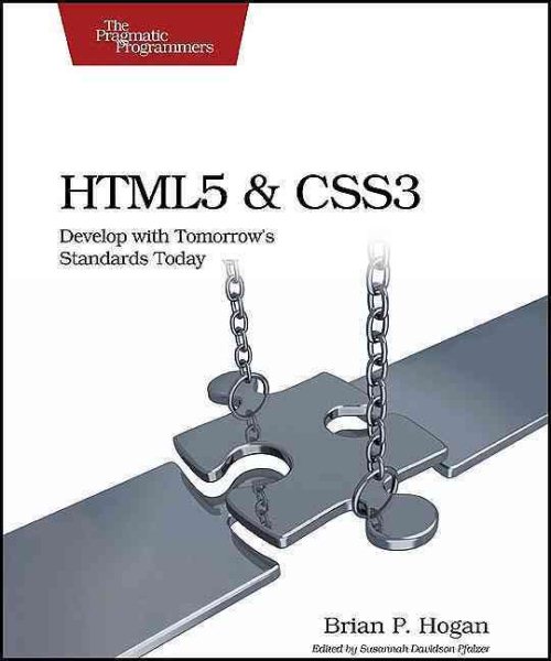 HTML5 and CSS3: Develop with Tomorrow's Standards Today (Pragmatic Programmers) cover
