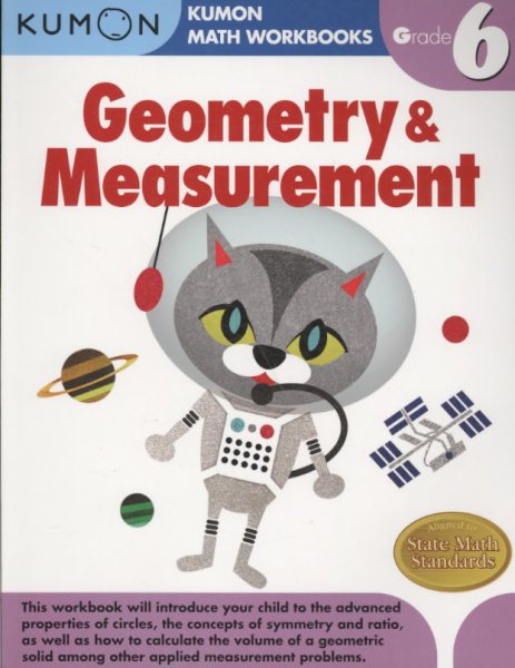 Geometry & Measurement Grade 6 (Kumon Math Workbooks) cover