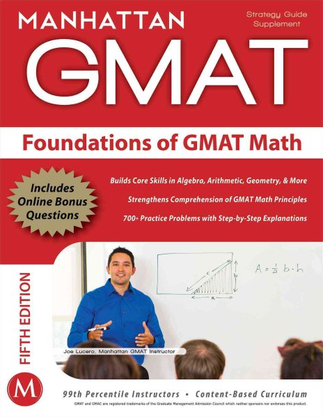 Foundations of GMAT Math, 5th Edition (Manhattan GMAT Preparation Guide: Foundations of Math) cover