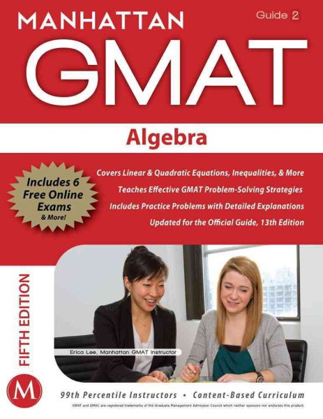 Algebra GMAT Strategy Guide, 5th Edition (Manhattan GMAT Strategy Guide: Instructional Guide) cover
