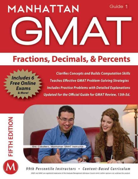 Fractions, Decimals, & Percents GMAT Strategy Guide (Manhattan GMAT Instructional Guide 1) cover