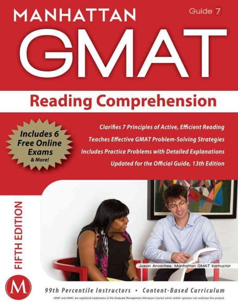 Reading Comprehension GMAT Strategy Guide (Manhattan GMAT Instructional Guide, Vol. 7) cover