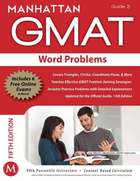 Word Problems GMAT Strategy Guide (Manhattan GMAT Instructional Guide 3) cover