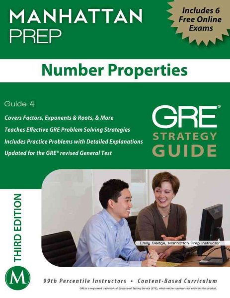 Number Properties GRE Strategy Guide, 3rd Edition (Manhattan Prep Strategy Guides) cover