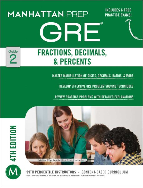 GRE Fractions, Decimals, & Percents (Manhattan Prep GRE Strategy Guides) cover