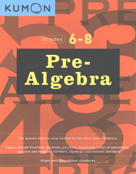 Pre Algebra cover