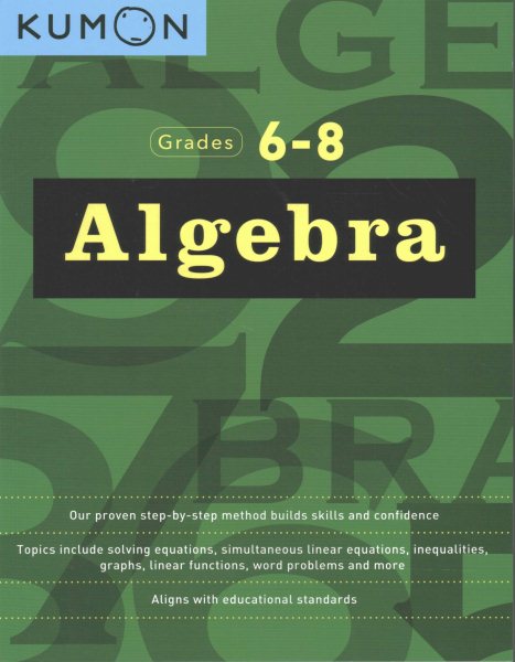 Algebra (Kumon Math Workbooks) cover