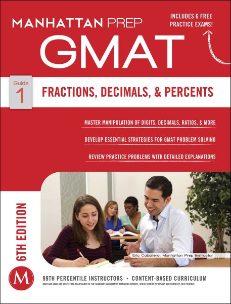 GMAT Fractions, Decimals, & Percents (Manhattan Prep GMAT Strategy Guides) cover
