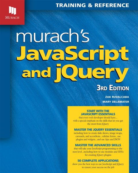 Murach's JavaScript and jQuery (3rd Edition) cover