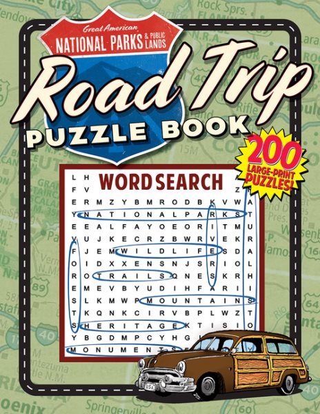 Great American National Parks and Other Public Lands Road Trip Puzzle Book (Great American Puzzle Books)