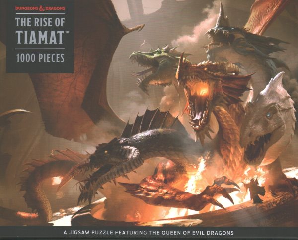 The Rise of Tiamat Dragon Puzzle (Dungeons & Dragons): 1000-Piece Jigsaw Puzzle Featuring the Queen of Evil Dragons: Jigsaw Puzzles for Adults cover