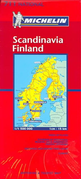 Michelin Scandinavia Finland #711 (Michelin Maps) cover