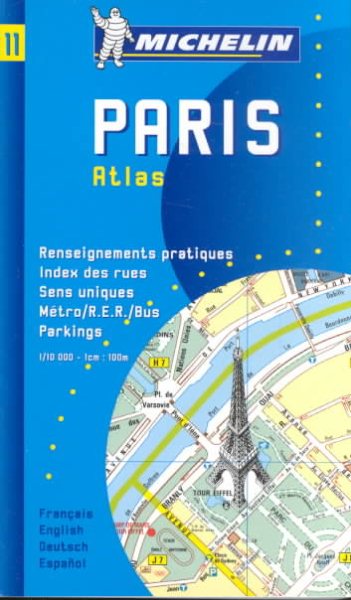 Michelin Paris Pocket Atlas Map No. 11 (Michelin Maps & Atlases) cover