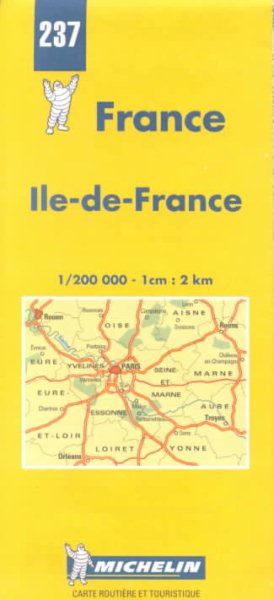 Michelin Ile-de-France, France Map No. 237 (Michelin Maps & Atlases)