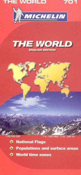 Michelin Map The World Map No. 701 (Maps/Country (Michelin)) cover
