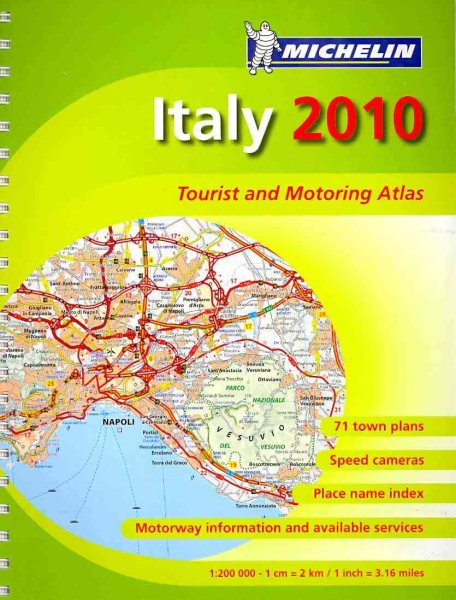 MOT Atlas Italy 2010 (Michelin Tourist and Motoring Atlases) (Italian Edition) cover