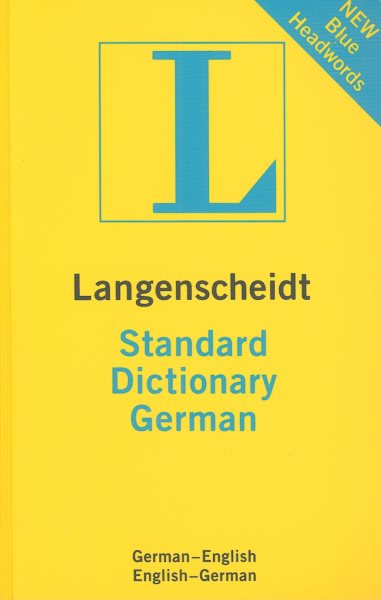 Langenscheidt Standard Dictionary German: German - English / English - German. 130,000 references cover