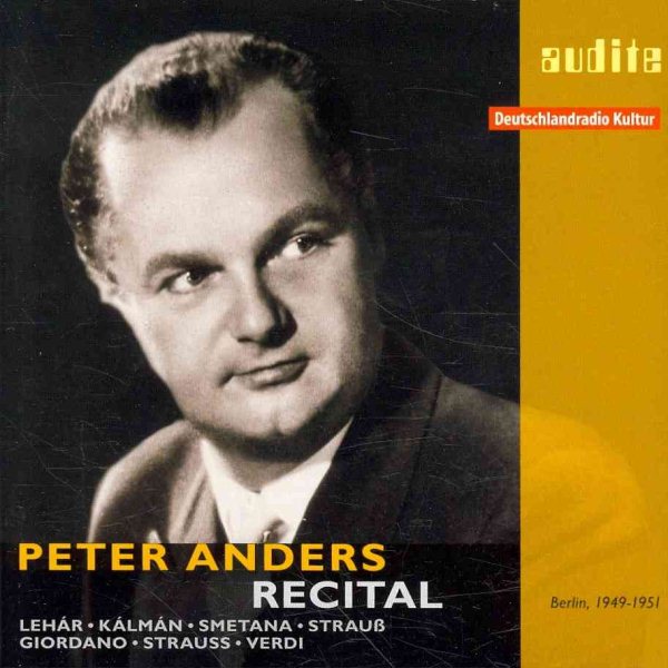 Peter Anders Recital cover