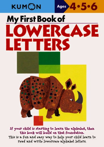 My First Book of Lowercase Letters cover