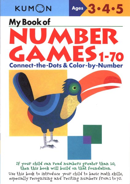 My Book Of Number Games 1-70 (Kumon Workbooks) cover