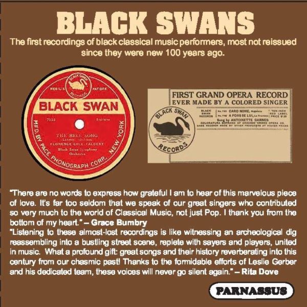 BLACK SWANS: Earliest African-American Classical Stars cover
