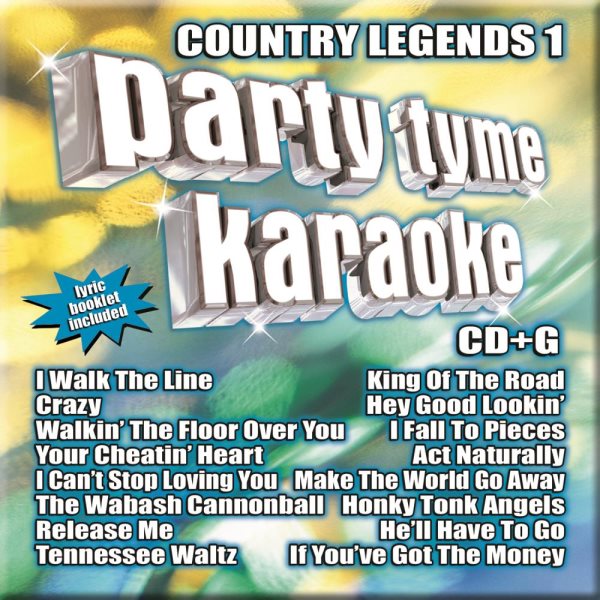 Party Tyme Karaoke - Country Legends 1 (16-song CD+G) cover