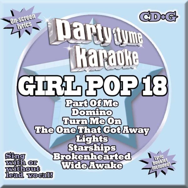 Party Tyme Karaoke - Girl Pop 18 [8+8-song CD+G] cover