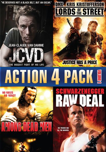 Action 4 Pack - Volume 1 (JCVD / Lords Of The Street / Among Dead Men / Raw Deal)