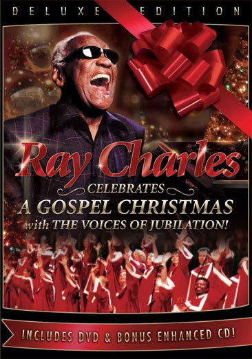 Ray Charles Celebrates: A Gospel Christmas w/Voices of Jubilation - Deluxe Edition (DVD/CD) cover