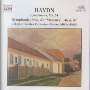 Haydn: Symphonies, Vol. 24--Nos. 43, 46, & 47 cover