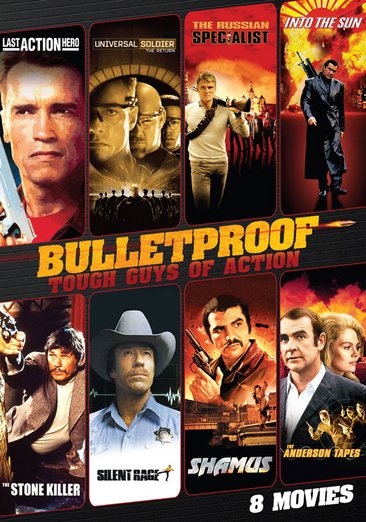Bulletproof-Tough Guys of Action - 8 Pack: Last Action Hero, Universal Soldier, Russian Specialist, Into the Sun, Stone Killer, Silent Rage, Shamus, Anderson Tapes