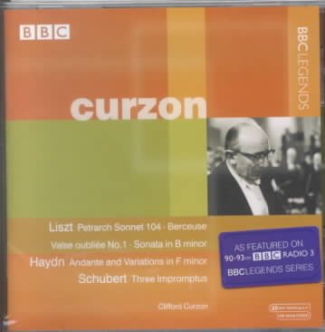 Clifford Curzon Plays cover