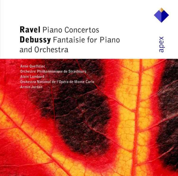 Ravel: Piano Concerto in D major 'for the left hand', Concerto for Piano and Orchestra in G major / Debussy: Fantaisie for Piano and Orchestra cover