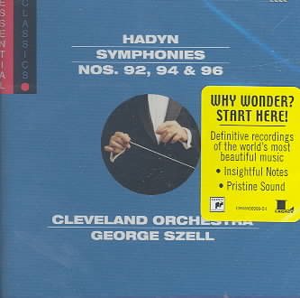 Haydn: Symphonies Nos. 92, 94, & 96 cover